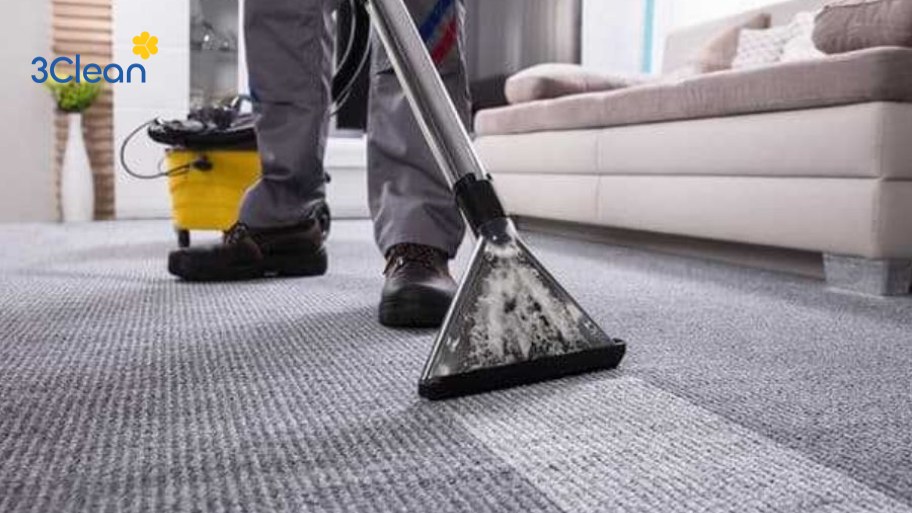 Cách vệ sinh thảm lông bằng máy giặt thảm phun hút