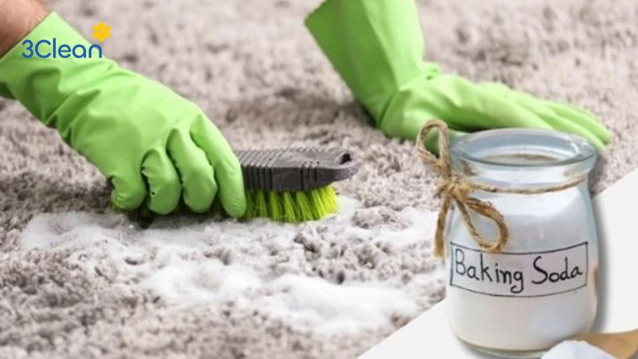 Giặt thảm lông với baking soda