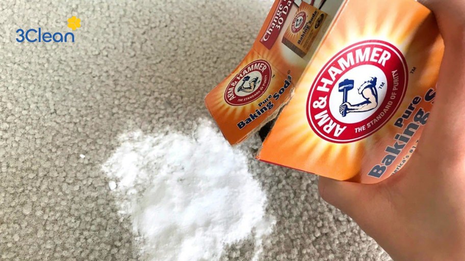 Giặt thảm bằng baking soda