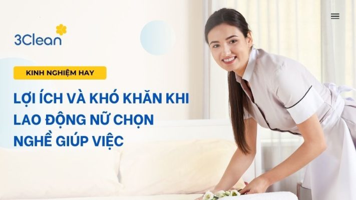 Lợi ích và khó khăn khi lao động nữ chọn nghề giúp việc