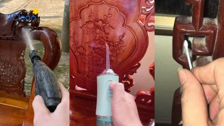 Cách vệ sinh đồ nội thất bằng nhíp, bàn chải hoặc kìm