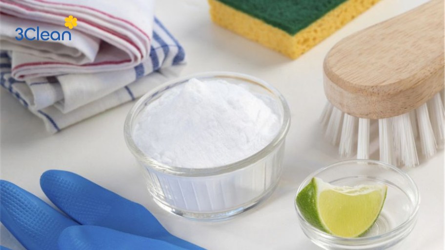 Vệ sinh thảm nhựa bằng baking soda