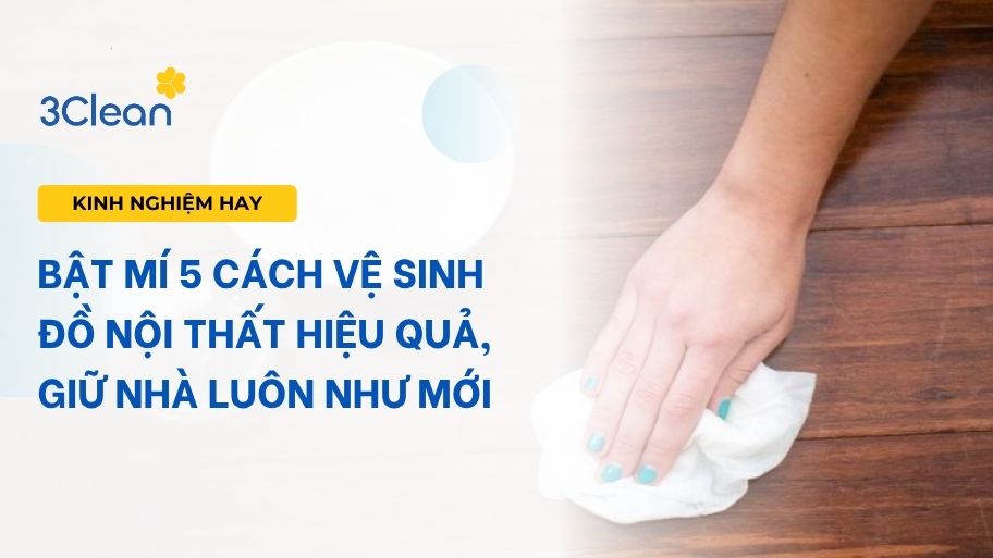 Bật mí 5 cách vệ sinh đồ nội thất hiệu quả, giữ nhà luôn như mới