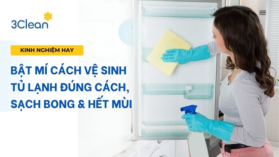 Mách bạn cách vệ sinh tủ lạnh tại nhà đơn giản, an toàn