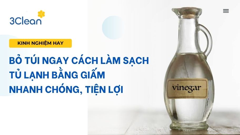 cách làm sạch tủ lạnh bằng giấm