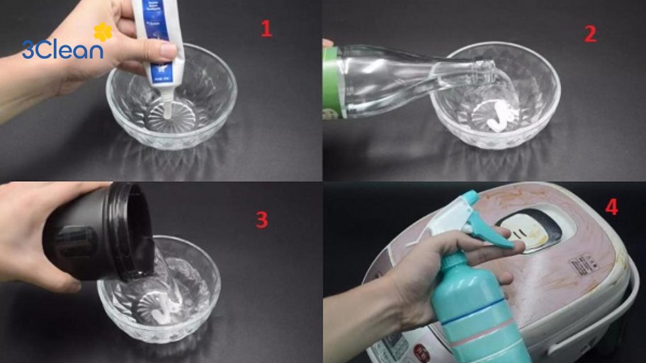 Cách tự pha chế dung dịch vệ sinh cho nồi cơm điện tại nhà