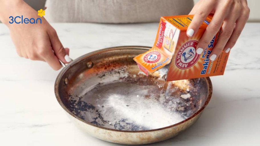 Cách làm sạch nồi nhôm bằng baking soda