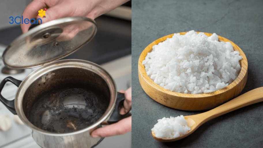 Cách làm sạch nồi nhôm bằng muối, đánh bay vết ố đen