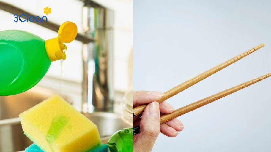 Sử dụng nước rửa chén là phương pháp đơn giản nhưng cũng cực kì hữu ích.