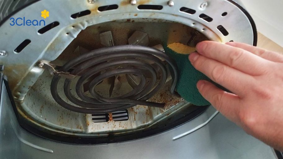 Bỏ túi 6 cách vệ sinh nồi chiên không dầu đơn giản, đúng cách Cách 2: Dùng baking soda để vệ sinh mayso