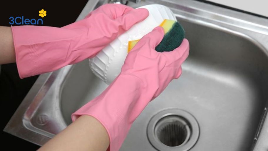 Găng tay dọn nhà giúp bảo vệ da tay