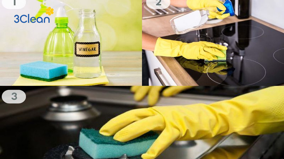 Tìm hiểu ngay 8 cách vệ sinh bếp ga sạch nhanh chóng, an toàn Giấm trắng giúp làm sạch dầu mỡ, khử mùi và giữ bếp gas luôn sáng bóng