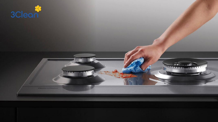 Tìm hiểu ngay 8 cách vệ sinh bếp ga sạch nhanh chóng, an toàn Hỗn hợp giấm và xà phòng sẽ giúp đánh bay các vết bẩn khó nhằn