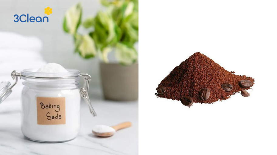 4 Cách vệ sinh lò vi sóng bằng baking soda đơn giản, sáng bóng Baking soda giúp tẩy rửa lò và cà phê giúp khử đi những mùi hôi