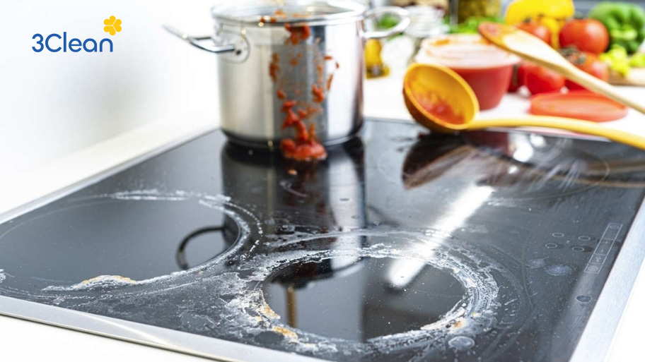 Tìm hiểu ngay 4 cách vệ sinh mặt bếp từ bị cháy đúng cách, sáng bóng Những chú ý trong quá trình vệ sinh bếp từ bị cháy bề mặt