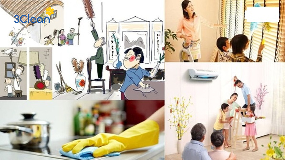 Cách dọn dẹp nhà cửa đón Tết siêu sạch và nhanh gọn Bạn nên dọn nhà trước 1-2 tuần để tránh khối lượng công việc dày đặc