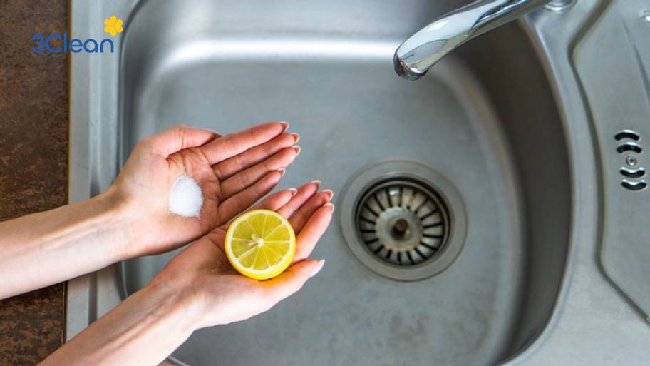 Tìm hiểu ngay 6 cách vệ sinh bồn rửa chén đơn giản, sạch sẽ Muối và chanh - sự kết hợp hoàn hảo trong việc làm sạch bồn rửa chén.
