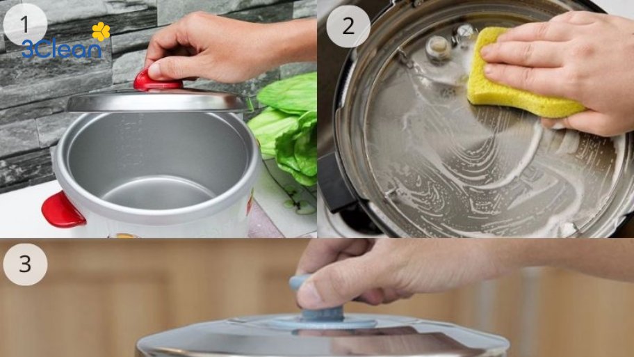 Mách nhỏ bạn 3 cách vệ sinh nồi cơm điện an toàn, hiệu quả Hướng dẫn cách vệ sinh nồi cơm điện có nắp rời