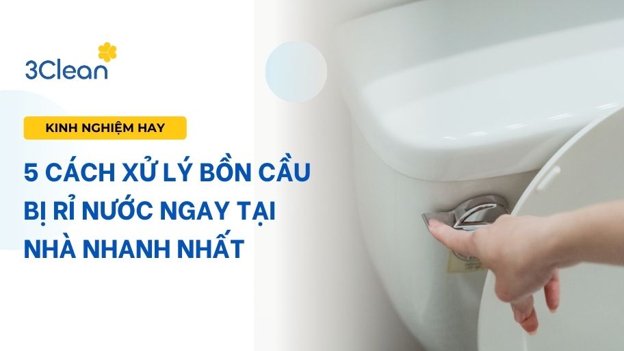 5 Cách xử lý bồn cầu bị rỉ nước ngay tại nhà nhanh nhất