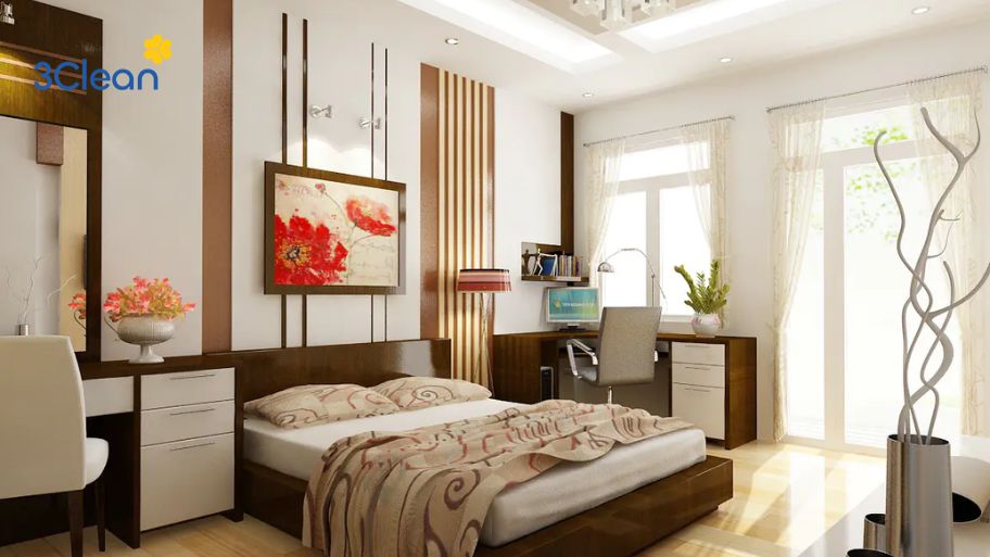 Bố trí các đồ đạc trong phòng ngủ hợp lý