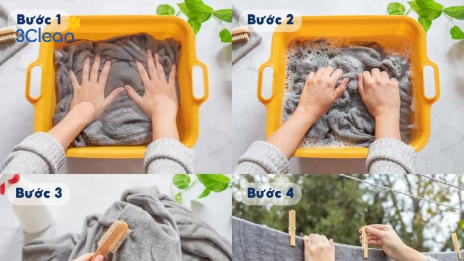 Hướng dẫn giặt chăn lông bằng tay, thủ công
