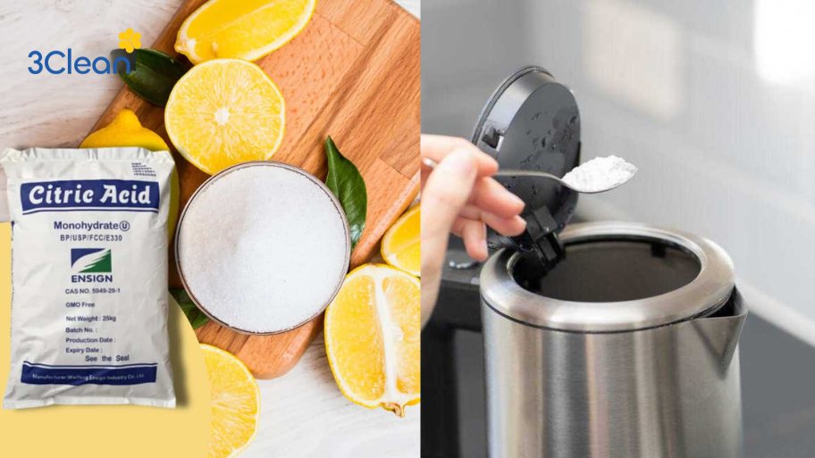 Hướng dẫn cách làm sạch ấm siêu tốc mới mua bằng axit citric