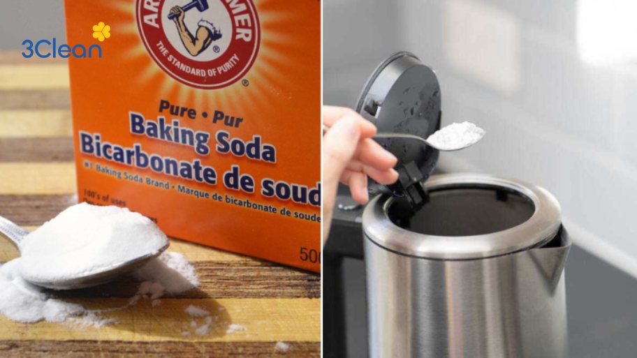 Hướng dẫn vệ sinh ấm siêu tốc mới mua bằng baking soda