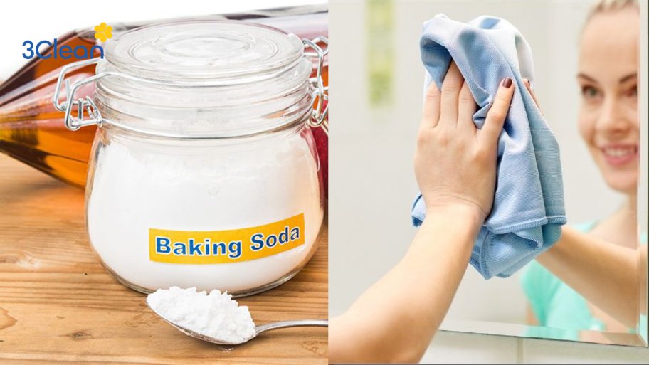Cách vệ sinh kính nhà tắm bằng baking soda