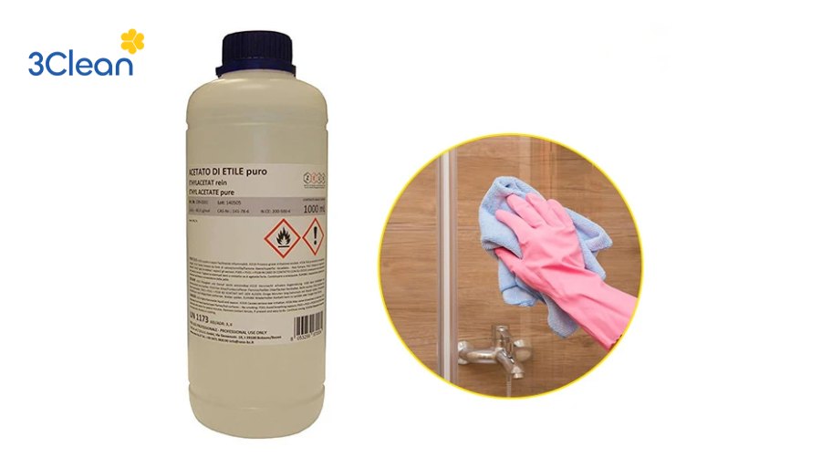 Cách vệ sinh kính nhà tắm bằng dung dịch amoniac loãng