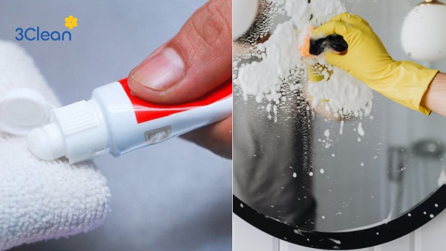 Cách vệ sinh kính nhà tắm bằng kem đánh răng