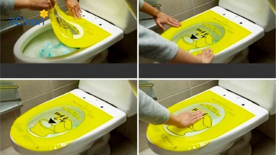 Hướng dẫn cách thông tắc bồn cầu bằng miếng dán chuyên dụng