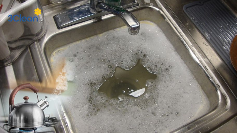 Hướng dẫn thông tắc bồn rửa bát bằng nước rửa chén