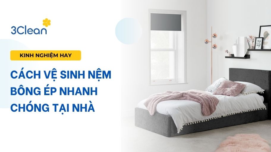 Cách vệ sinh nệm bông ép nhanh chóng tại nhà