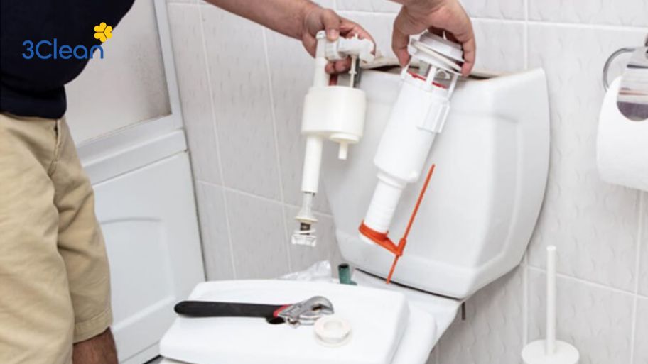 Cách khắc phục bồn cầu bị rỉ nước với bồn cầu 1 khối hoặc 2 khối