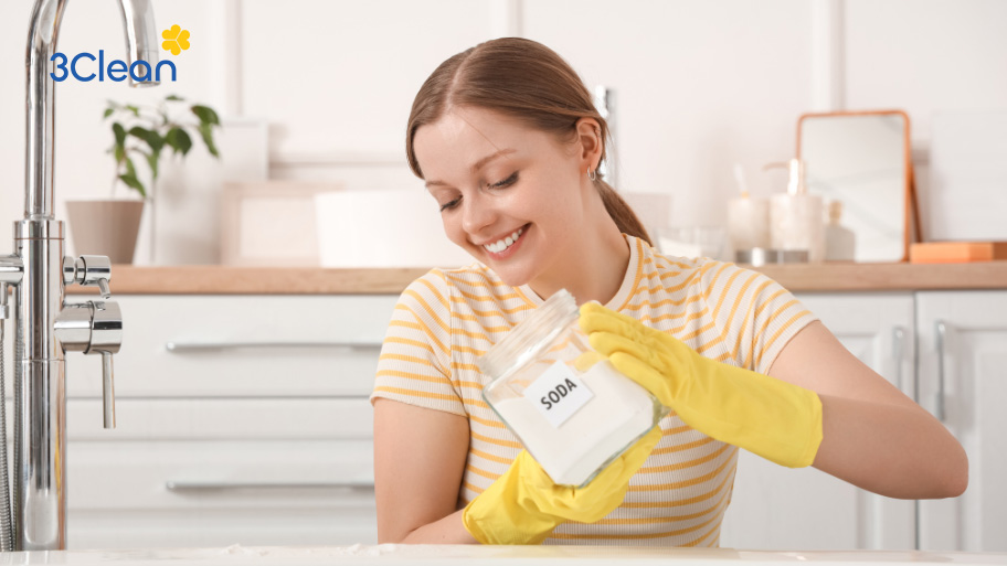 Mách bạn 5 cách làm sạch tường nhà tắm sạch sẽ, sáng bóng Dùng baking soda làm sạch tường nhà tắm hiệu quả và an toàn