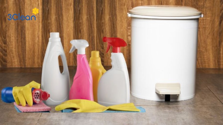 Hướng dẫn cách vệ sinh thùng rác nhanh chóng, hiệu quả ngay tại nhà Dụng cụ cần chuẩn bị để vệ sinh thùng rác