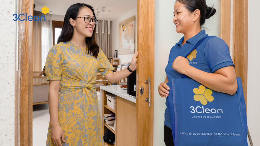 Giúp việc 3Clean giúp bạn giữ tổ ấm luôn sạch tinh tươm, gọn gàng và thoải mái mỗi ngày