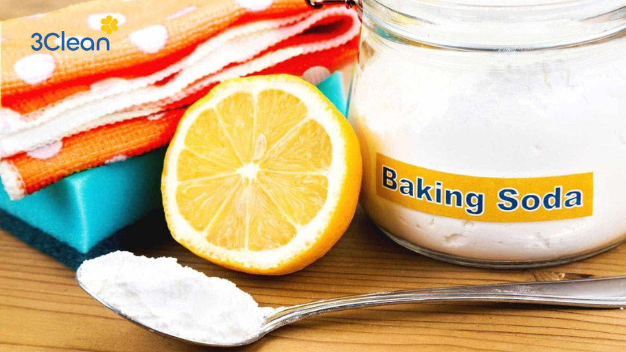 Hỗn hợp baking soda và chanh giúp làm sạch nhanh, để lại hương thơm tự nhiên