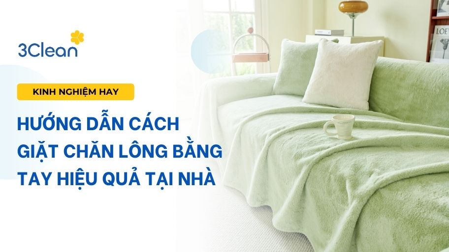 Hướng dẫn cách giặt chăn lông bằng tay hiệu quả tại nhà