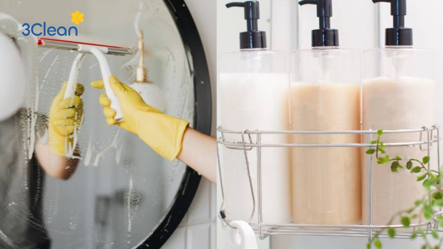 Làm sạch gương bằng dầu gội vừa nhanh lại tiết kiệm