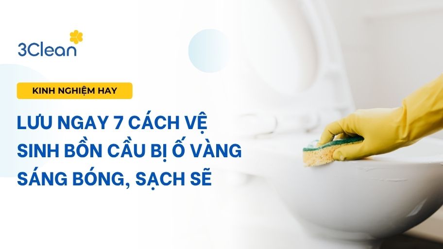Lưu ngay 7 cách vệ sinh bồn cầu bị ố vàng sáng bóng, sạch sẽ
