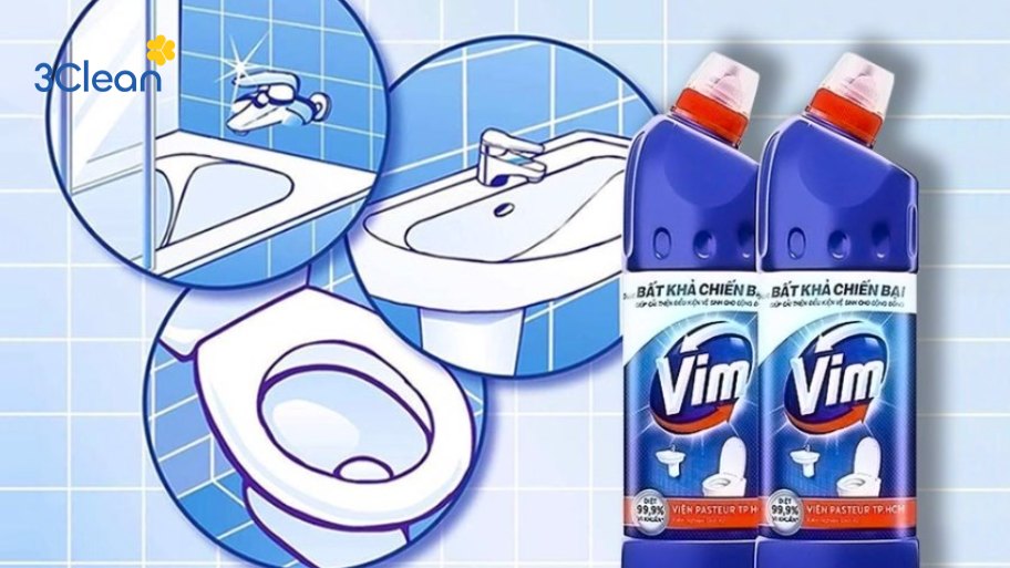 Lưu ý khi thực hiện cách vệ sinh bồn cầu bằng Vim  