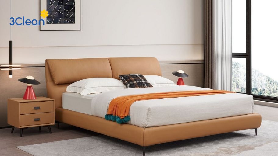 Cách vệ sinh giường ngủ bọc da