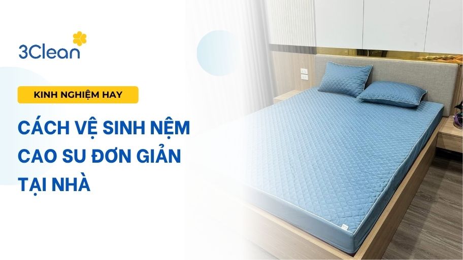 Cách vệ sinh nệm cao su đơn giản tại nhà