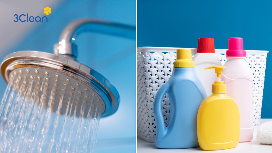 Cách vệ sinh cho vòi hoa sen với chất tẩy rửa chuyên dụng