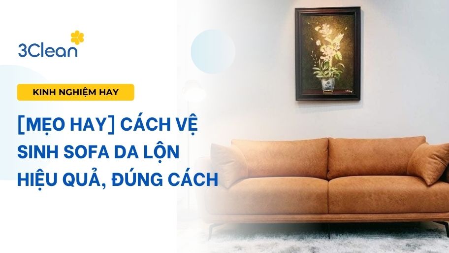 Cách vệ sin sofa da lộn hiệu quả, đúng cách