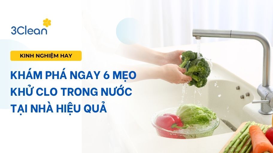 Khám phá ngay 6 mẹo khử clo trong nước tại nhà hiệu quả