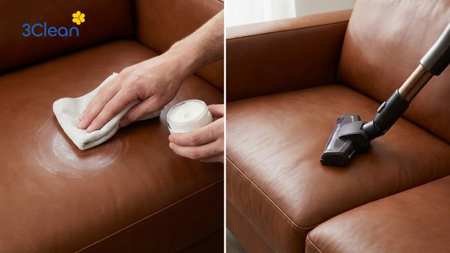 Ưu tiên sử dụng các loại sáp dưỡng sofa nhẹ phù hợp với chất liệu da