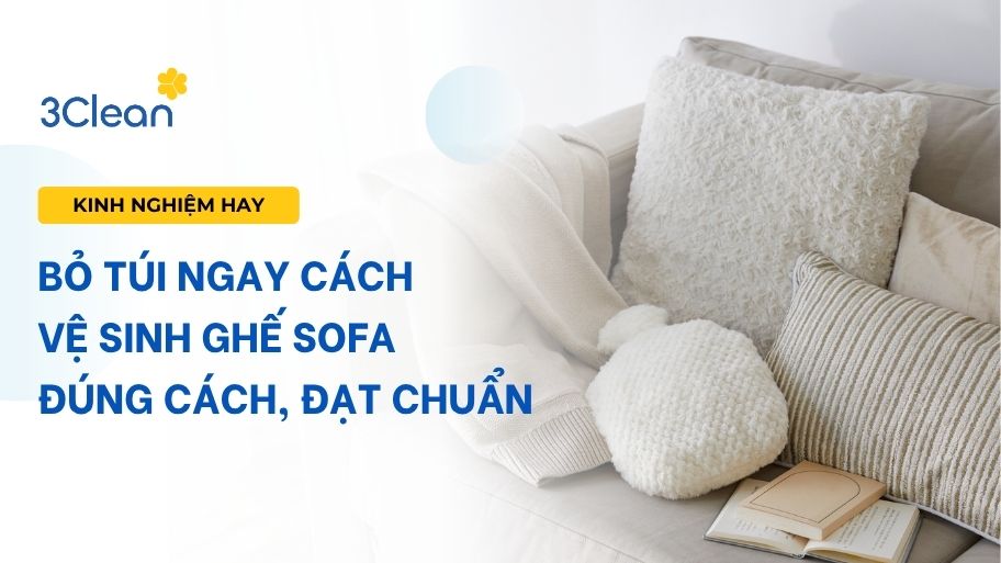 Bỏ túi ngay cách vệ sinh ghế sofa đúng cách, đạt chuẩn
