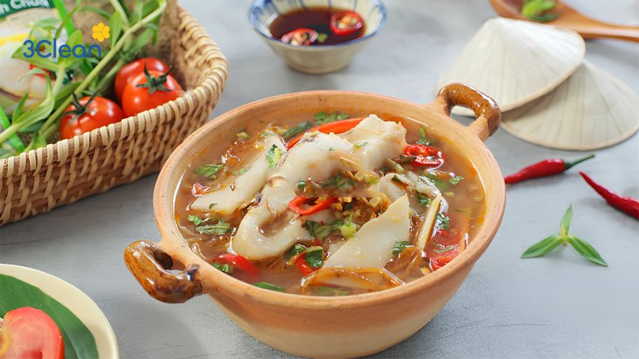 Cá diêu hồng nấu măng chua